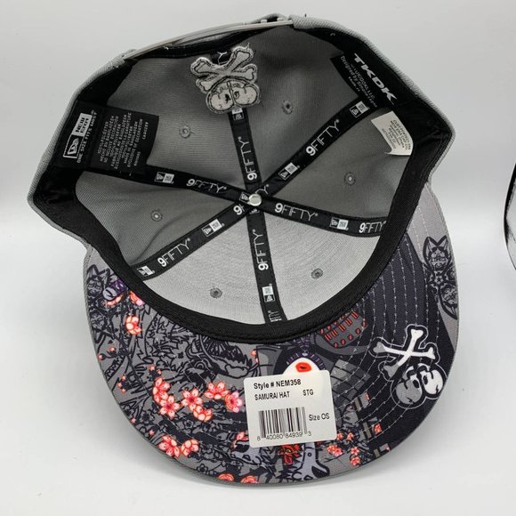 TKDK Tokidoki Samurai Girl Cool Grey 9Fifty New Era Hat Snapback Cap Men - Picture 5 of 6